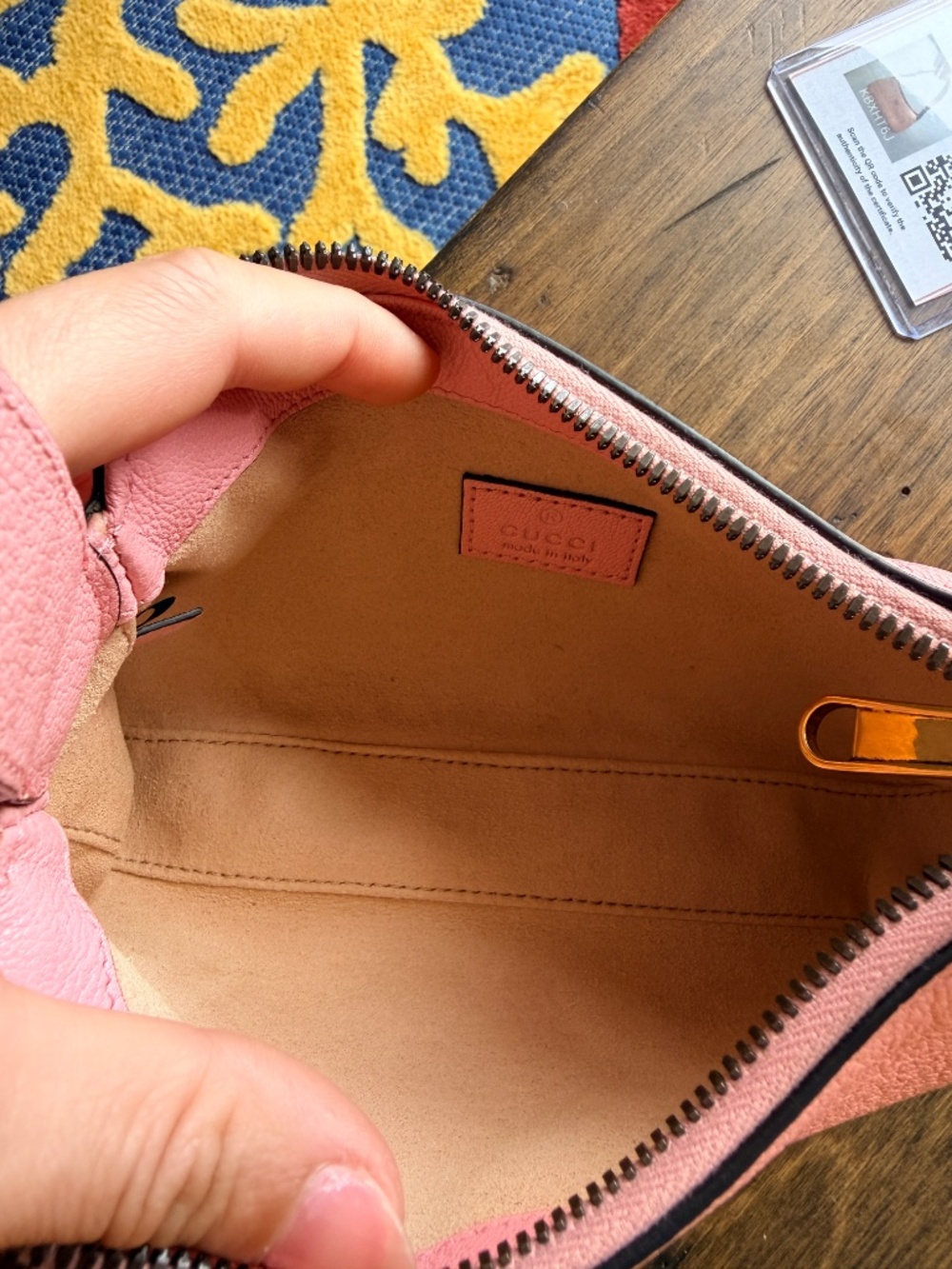 Gucci Mini Light Pink Goatskin Aphrodite Shoulder Bag - Picture 7 of 12